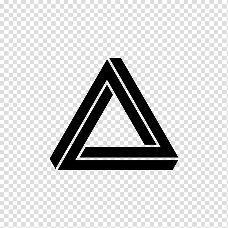 Penrose triangle Impossible object Penrose stairs Geometry, triangle transparent background PNG clipart