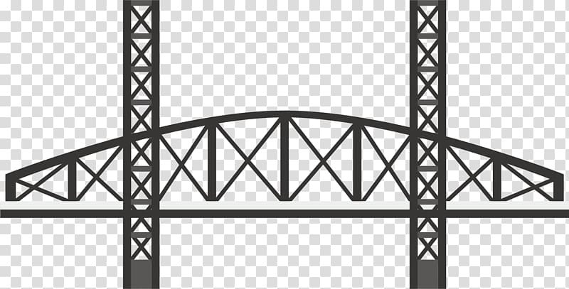 Black and white Bridge, bridge material transparent background PNG clipart