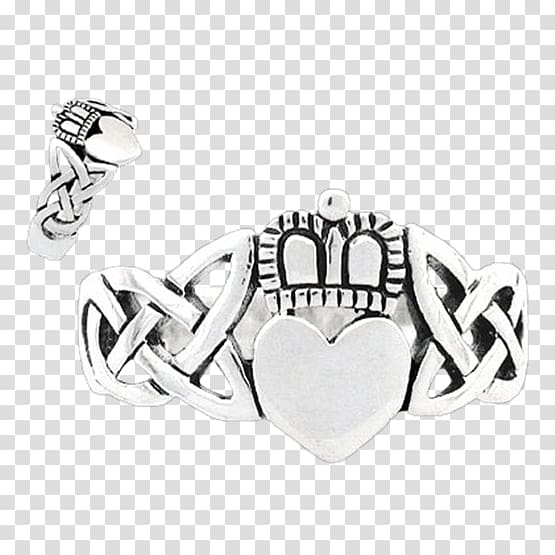 Silver Claddagh ring Celts Jewellery, Claddagh Ring transparent background PNG clipart