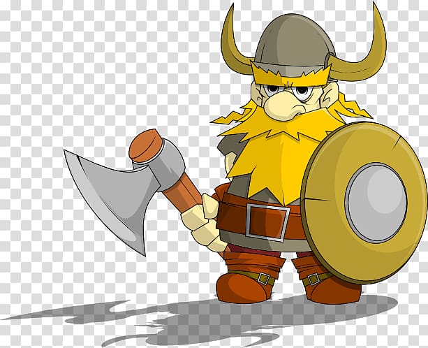 viking with axe and shield illustration, Viking transparent background PNG clipart