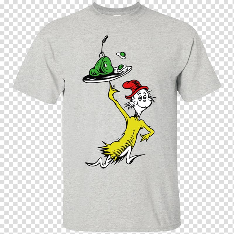 Green Eggs and Ham T-shirt Fried chicken The Cat in the Hat , T-shirt transparent background PNG clipart