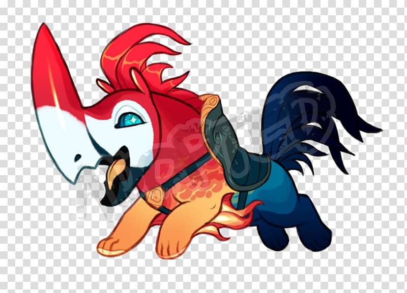 Carnivora Horse Legendary creature , rooster primula transparent background PNG clipart