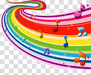 rainbow music transparent background PNG clipart thumbnail