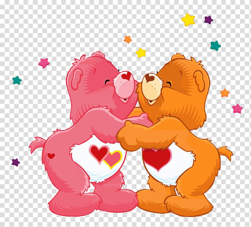 Care Bears Teddy bear , caressing transparent background PNG clipart
