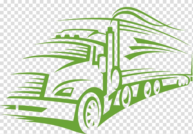 green freight truck illustration, Pickup truck Car Semi-trailer truck, trucks transparent background PNG clipart