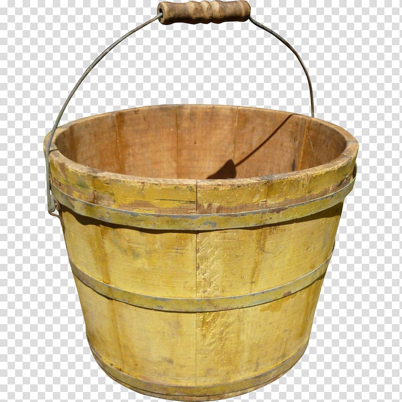 Bucket Paint Wood Handle Antique, bucket transparent background PNG clipart