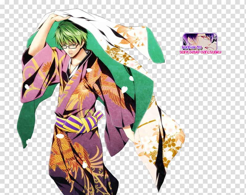 Shintaro Midorima Kuroko\'s Basketball MyAnimeList Manga, kimono transparent background PNG clipart