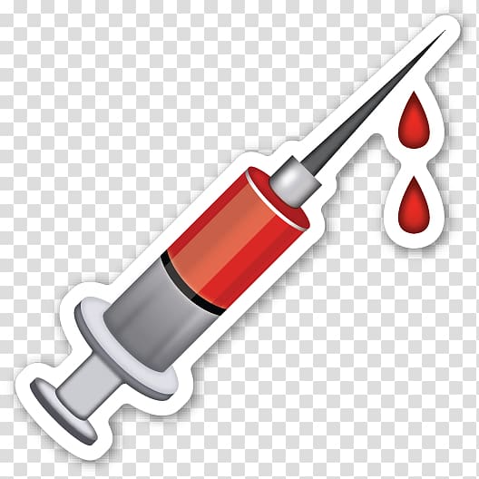 Emoji Syringe Sticker Hypodermic needle Hand-Sewing Needles, Needle transparent background PNG clipart