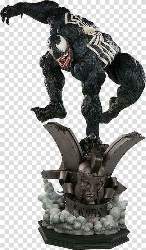 Venom: Dark Origin Spider-Man Sideshow Collectibles Action & Toy Figures, Marvel venom transparent background PNG clipart