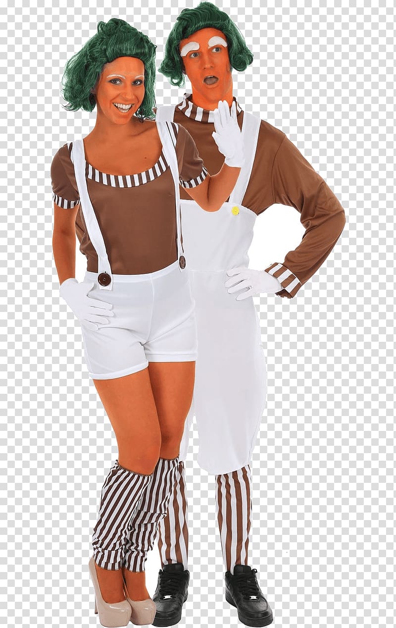 Willy Wonka Charlie and the Chocolate Factory Oompa Loompa Costume party, fancy dress transparent background PNG clipart