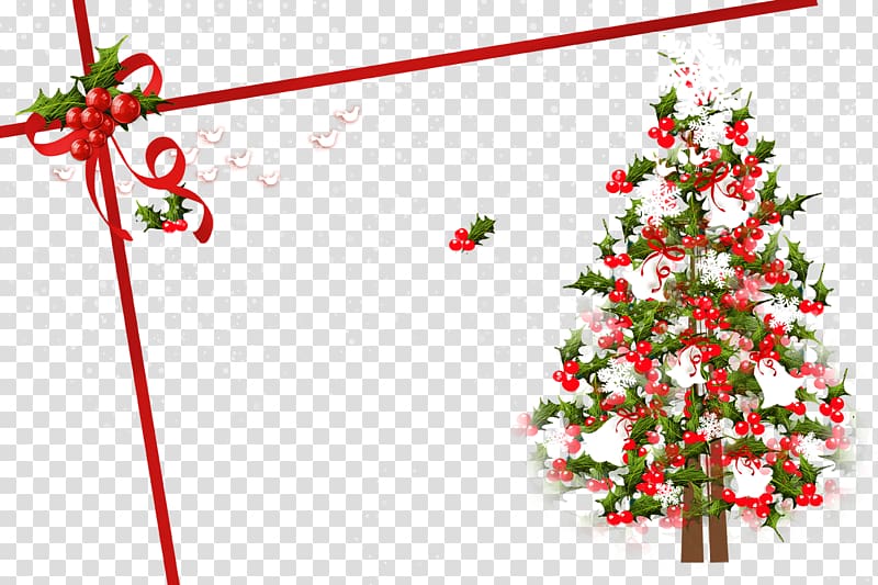 Post Cards Christmas tree Christmas card, Creative Christmas transparent background PNG clipart