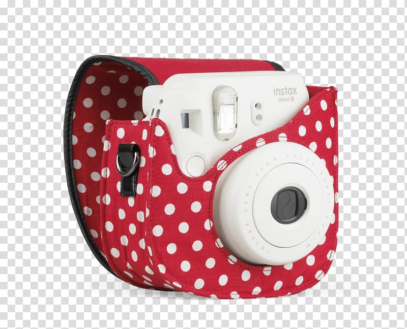 Camera Polka dot Pattern, instax transparent background PNG clipart