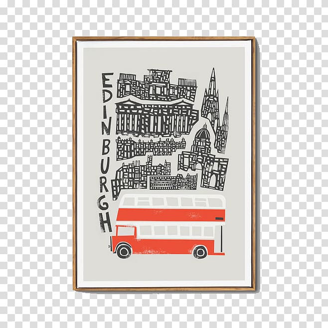 Edinburgh Poster Painting, Decorate the city transparent background PNG clipart