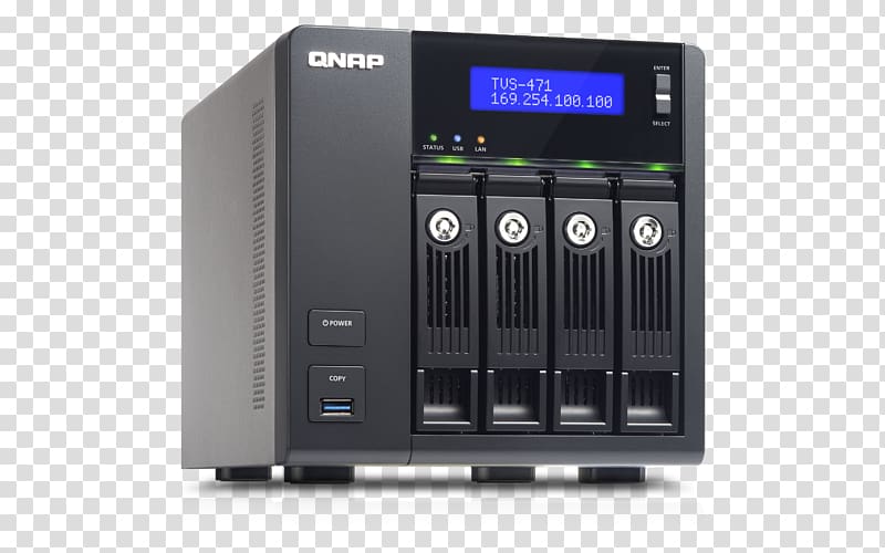 Network Storage Systems QNAP Systems, Inc. QNAP TS-470 Data storage Serial ATA, 4G DATA transparent background PNG clipart