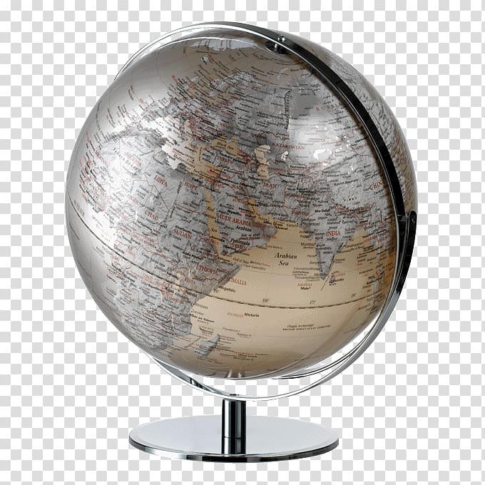 Globe World map Sphere Metal Color, globe transparent background PNG clipart