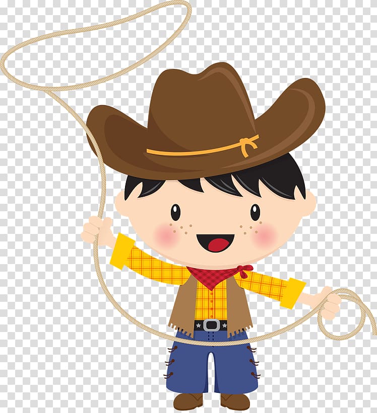 Pequeno Cowboy American frontier Yippee-yay! , others transparent ...