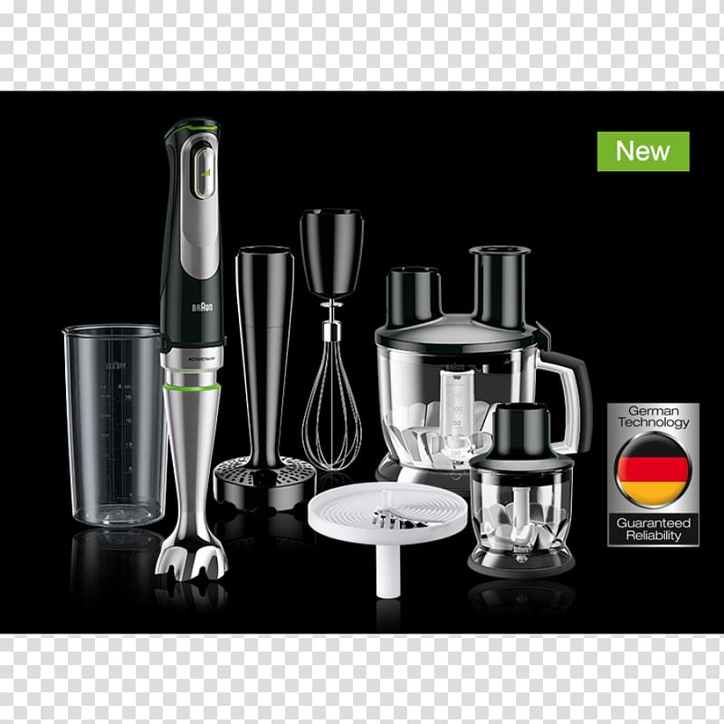 Immersion blender Braun MultiQuick 9 Food processor, kitchen transparent background PNG clipart