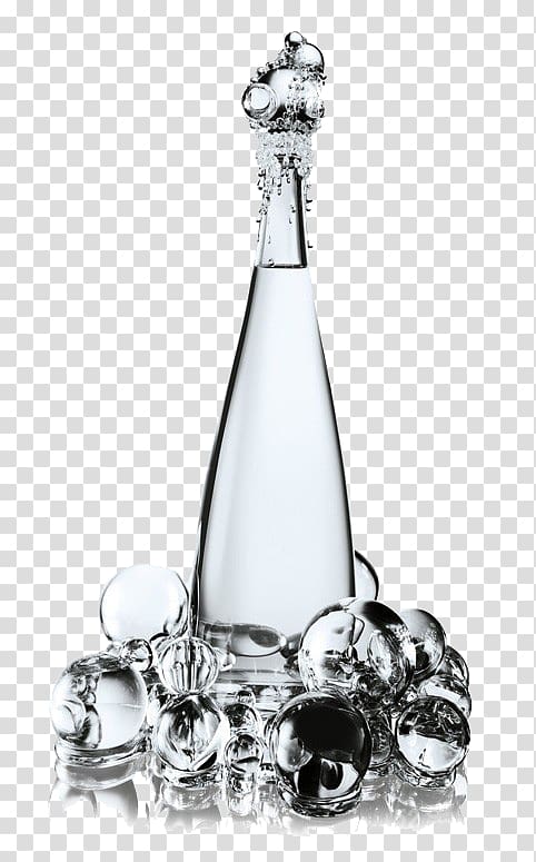 Evian Bottle Designer Fashion Haute couture, pure water transparent background PNG clipart