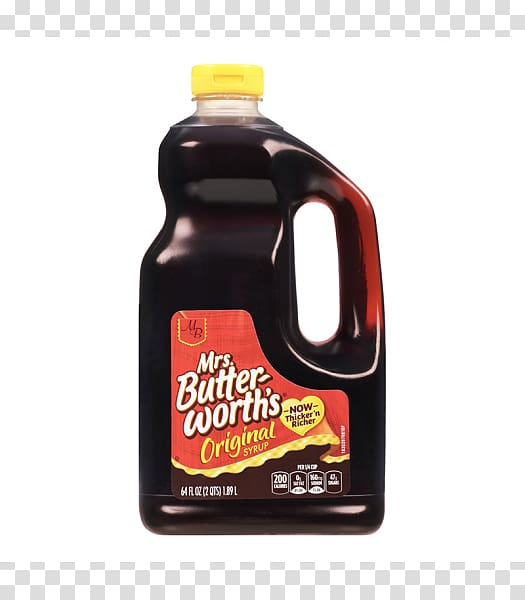 Pancake Waffle Breakfast Mrs. Butterworth's Log Cabin Syrup, Syrup bottle transparent background PNG clipart