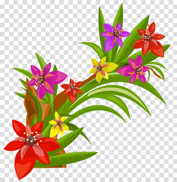 Pink flowers , tropical flower transparent background PNG clipart