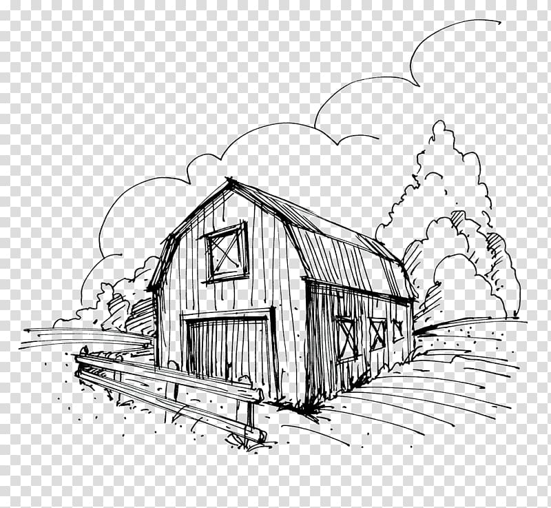 Sketch Rural Landscape Agriculture Farming Stock Illustration 337168547   Shutterstock