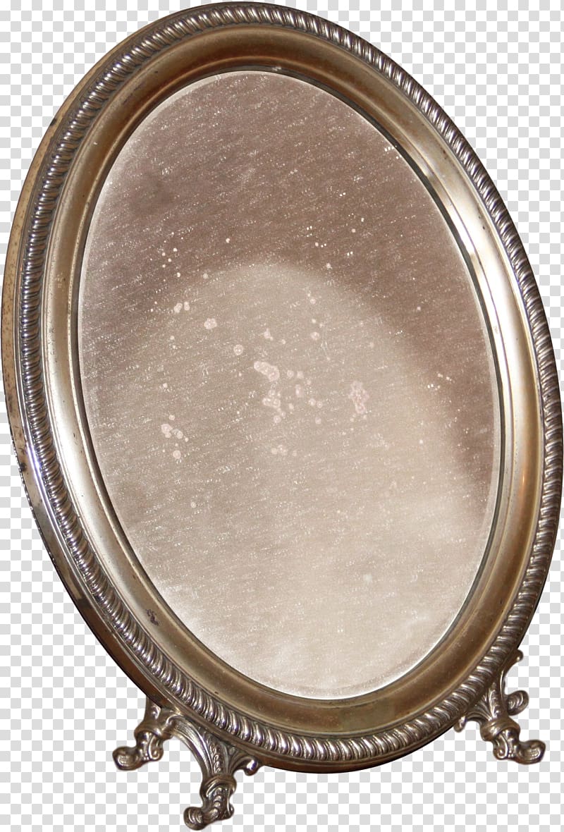 Mirror Metal, Brown metal mirror transparent background PNG clipart