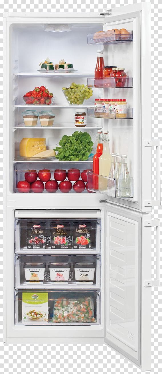 Refrigerator Frozen food Shelf Display case, refrigerator transparent background PNG clipart