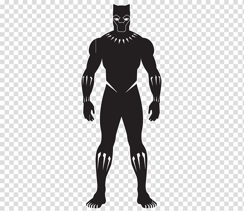 Black Panther Vibranium Suit Wakanda Costume, black panther superhero transparent background PNG clipart
