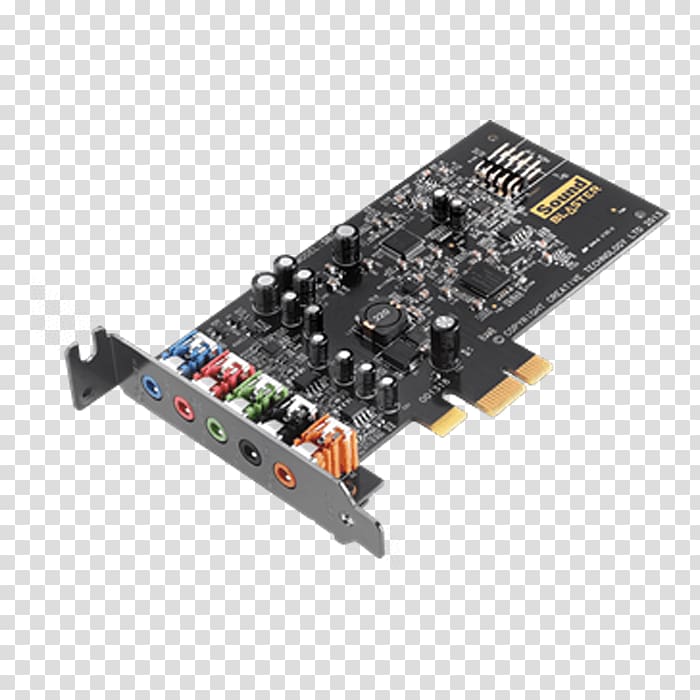 Creative Sound Blaster Audigy Fx Sound Cards & Audio Adapters PCI Express Creative Labs, Computer transparent background PNG clipart