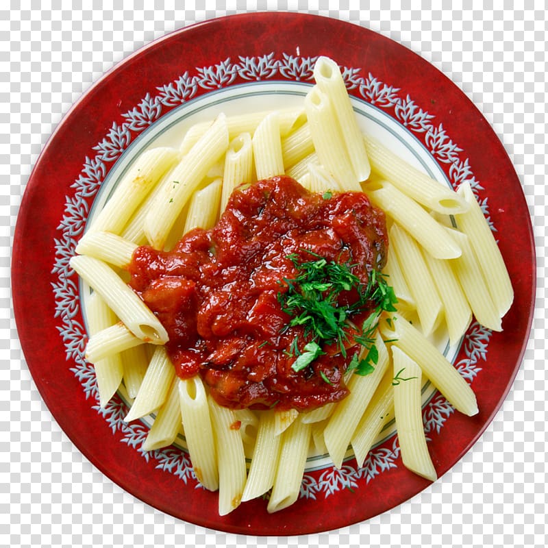 Spaghetti alla puttanesca Pasta al pomodoro Taglierini Pane Sala Marinara sauce, noodles plate transparent background PNG clipart