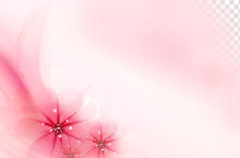 Pink Desktop Petal, Pink fantasy flowers background transparent background PNG clipart