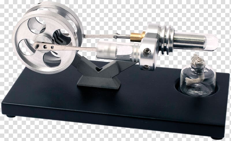Solar-powered Stirling engine Hot air engine Heat engine, engine transparent background PNG clipart
