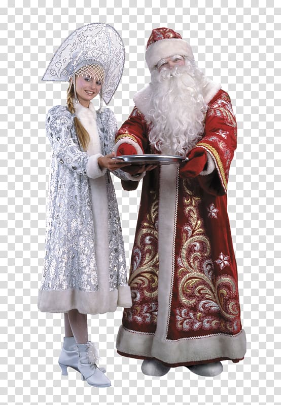 Santa Claus Snegurochka Ded Moroz Christmas ornament, Dame tu cosita transparent background PNG clipart
