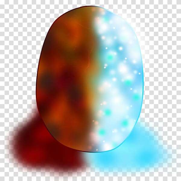 Desktop Opal Computer Sphere Close-up, egg shell halves transparent background PNG clipart