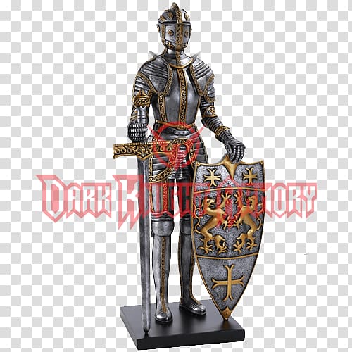 Late Middle Ages Plate armour Knight, lion shield transparent background PNG clipart