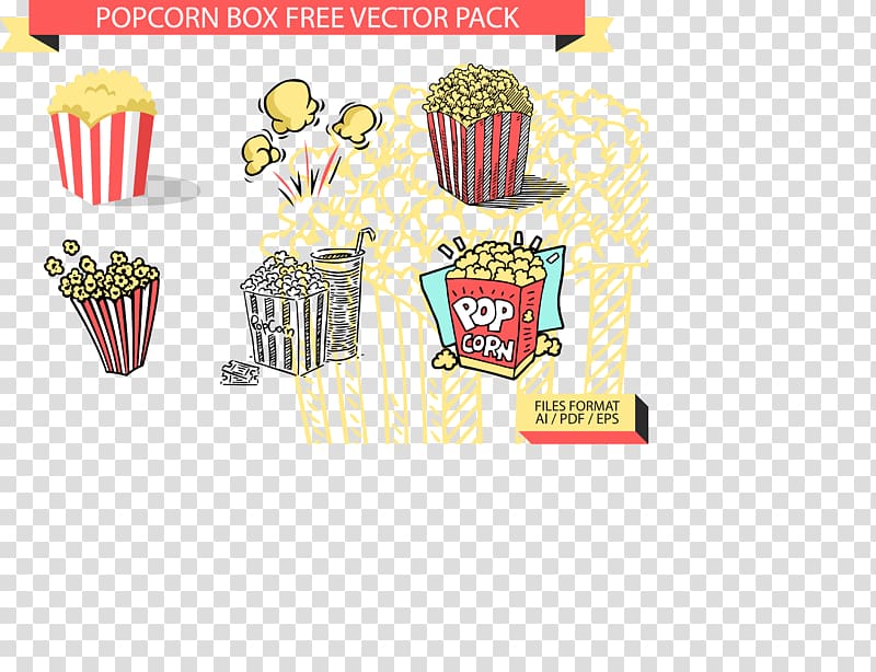 Popcorn Euclidean , Painted popcorn transparent background PNG clipart