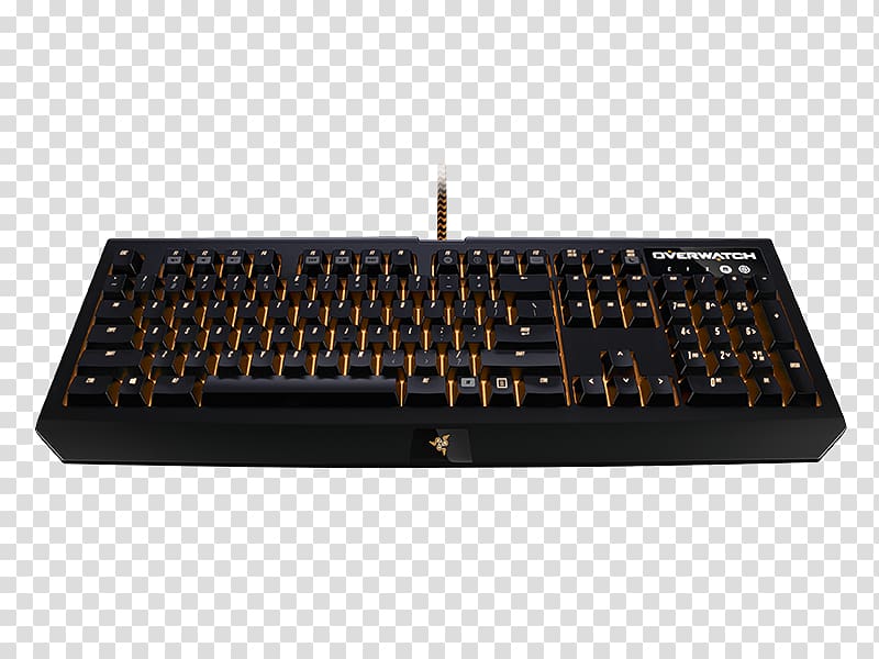 Computer keyboard Overwatch Razer BlackWidow Chroma USB Gaming keypad, USB transparent background PNG clipart
