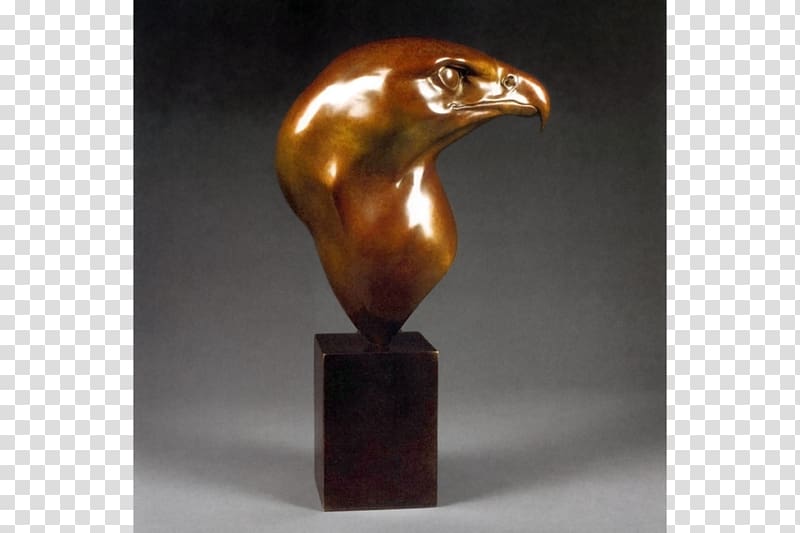 Bronze sculpture Golden Statue, Bird transparent background PNG clipart