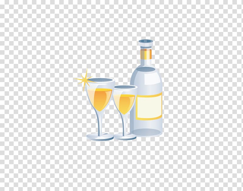 Wine Glass bottle, Cartoon bottle transparent background PNG clipart