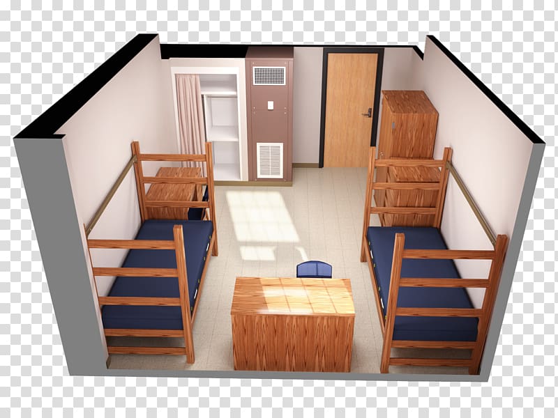Student University Housing Dormitory College, Real estate indoor model transparent background PNG clipart