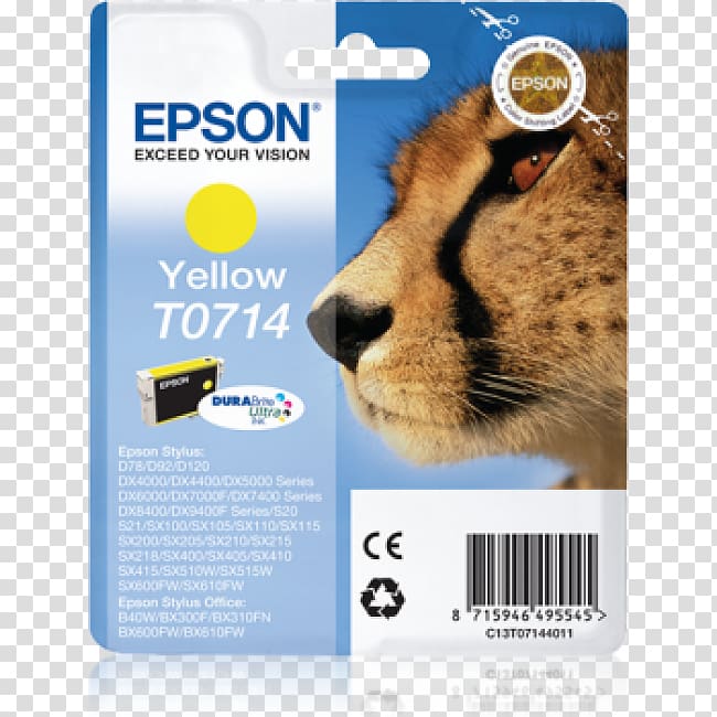 Ink cartridge Epson Compatible ink Printing, printer transparent background PNG clipart