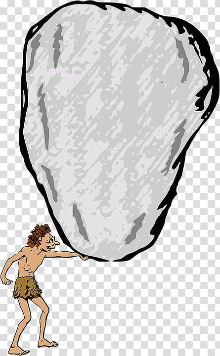 Rock Caveman Neandertal , rock transparent background PNG clipart