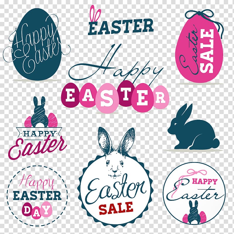 Easter Illustration, Fresh Easter tag material transparent background PNG clipart