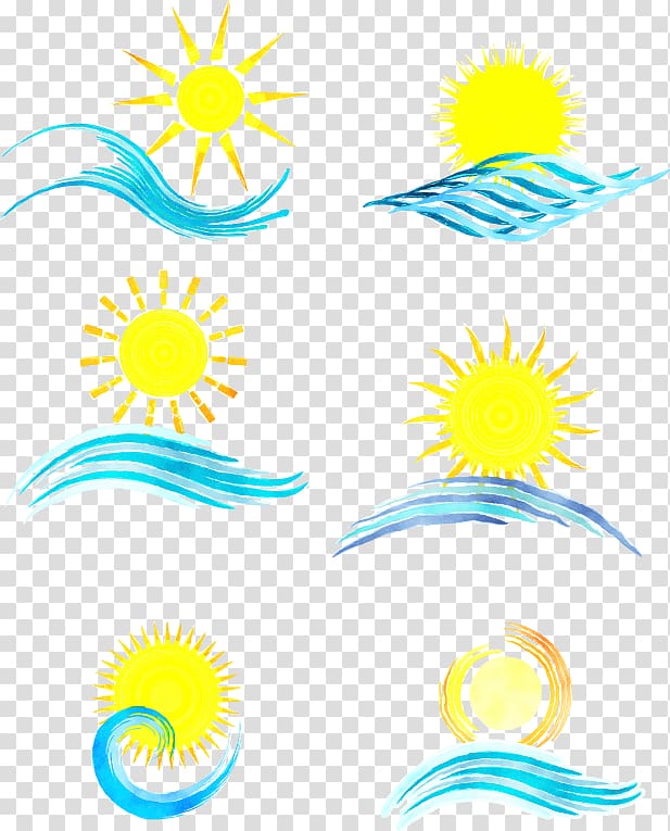 Watercolor painting , sun transparent background PNG clipart