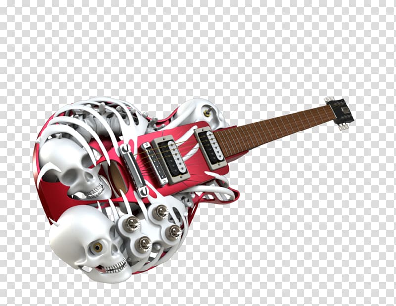 Electric guitar 3D printing Acoustic guitar, electric guitar transparent background PNG clipart