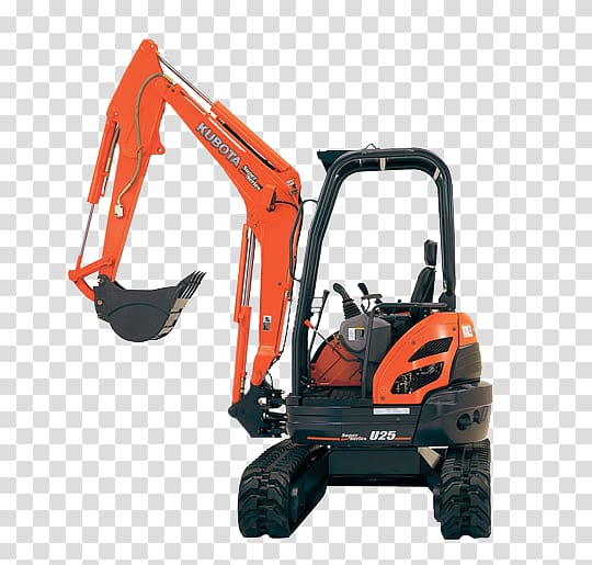 Compact excavator Kubota Corporation Heavy Machinery Architectural engineering, excavator transparent background PNG clipart