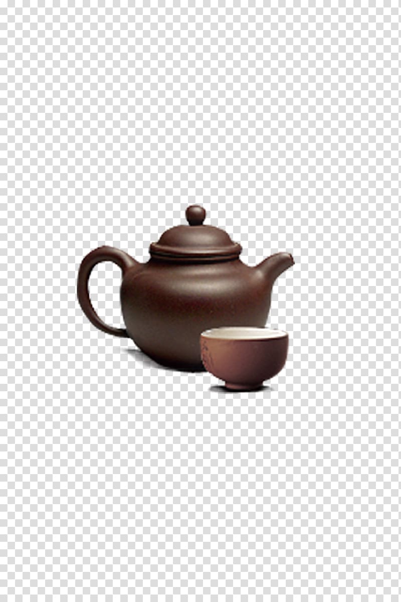 Teapot Anxi County Tieguanyin Tea culture, Teapot and tea cup transparent background PNG clipart