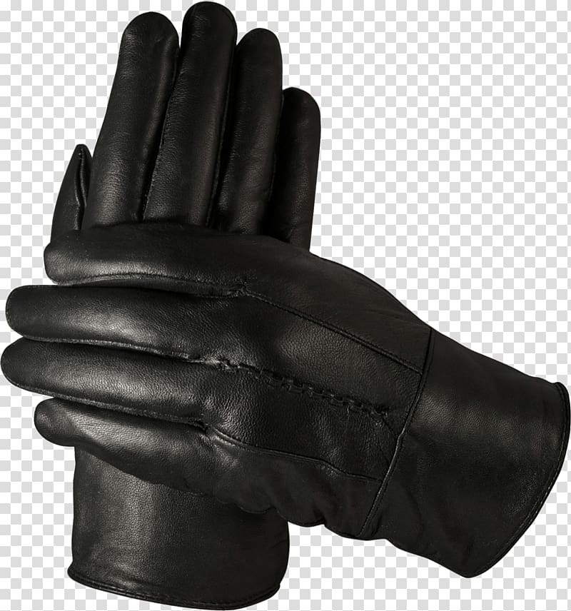 Glove Leather Sheepskin Clothing, Leather Gloves transparent background PNG clipart