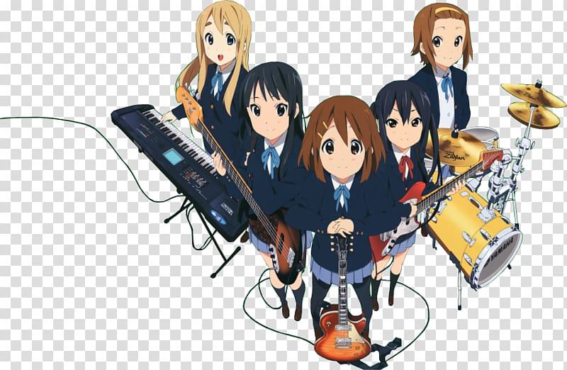 K-On! Azusa Nakano Tsumugi Kotobuki Anime Yui Hirasawa, Anime transparent background PNG clipart