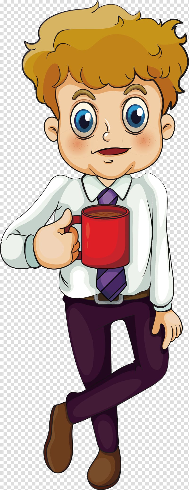 Coffee Tea Drink Illustration, Tea man transparent background PNG clipart